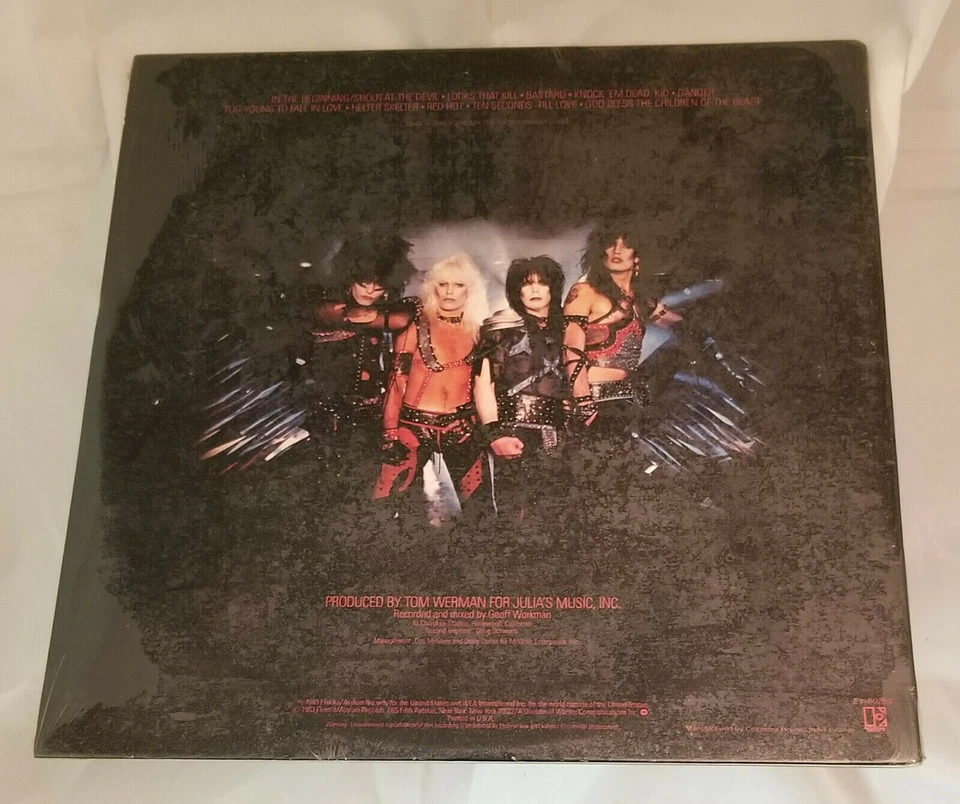 Motley Crue Shout at the Devil Sealed Vinyl Record LP USA 1983 CRC Club Edition - Image 2 of 4