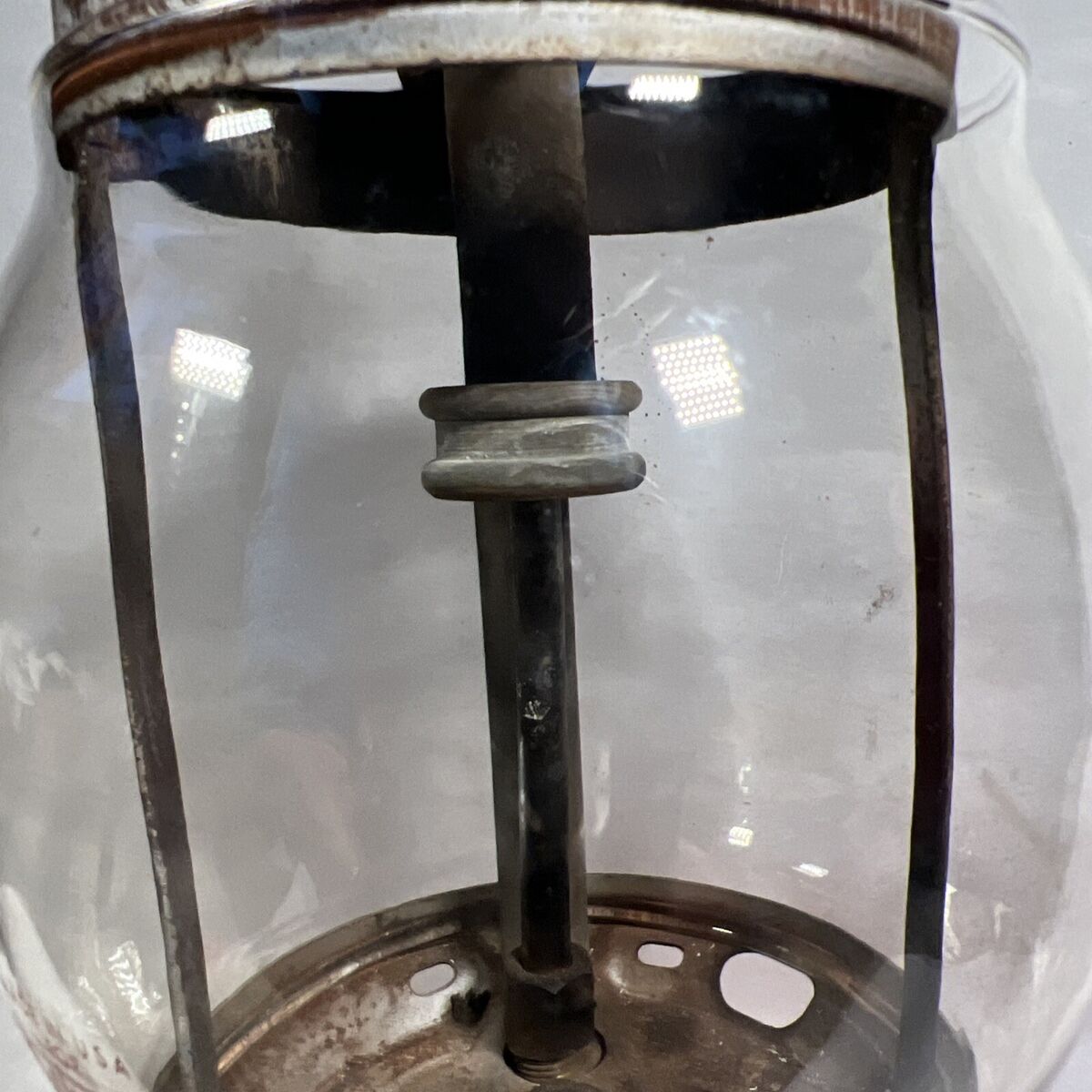 VINTAGE COLEMAN MODEL 200A LANTERN MADE 7/57 WITH PLASTIC VINTAGE COLEMAN MODEL 200A LANTERN MADE 7/57 WITH PLASTIC