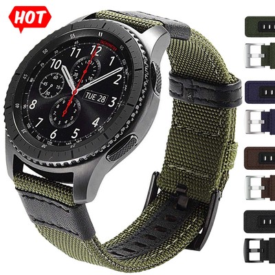 Für Samsung Galaxy Watch 6 5 4 3 Pro Classic Armband Nylon Loop Strap Ersatzband