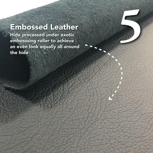 BLACK LEATHER HIDE SMOOTH WHOLE COWHIDE NAPPA Upholstery Auto Seat Car ASSORTED - Picture 7 of 15