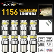 8x AUXITO 7506 LED 1156 Ba15s P21W White Backup Reverse Light Bulbs Running Lamp