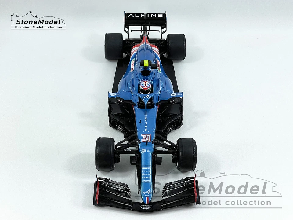 Alpine Renault F1 A521 #31 Esteban Ocon Hungary GP Winner 2021 2021 1:18 Solido - Image 3 of 4