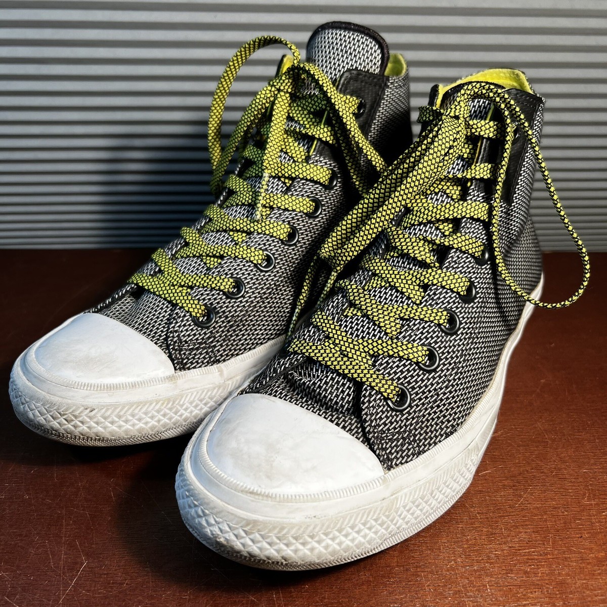 Converse All Star Chuck Taylor II Lunarlon Black Hi-Top Sneakers Mens Sz  Wm 11