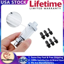Universial  Clear View Inline Internel Fuel Filter Chrome Hose 1/4" 3/8" 5/16"