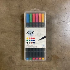 American Crafts Art Supply Basics Fine Tip Pens 12/Pkg