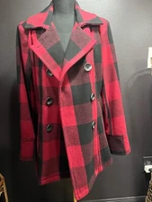 Bob Timberlake Women's Jacket Size L Buffalo Plaid Wool Blend Cabincore