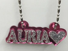 Personalized Name Plate Custom Name Necklace Nameplate Name Laser Cut - Gorgeous