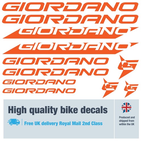 Giordano Fahrrad Etiketten / Decals / Sticker, 5+ Jahre externe Qualität (26er Pack) - Bild 5 von 17