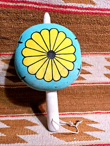 FANTASTIC Old Native American Indian Hopi Hand-Painted Kachina Danc Gourd Rattle
