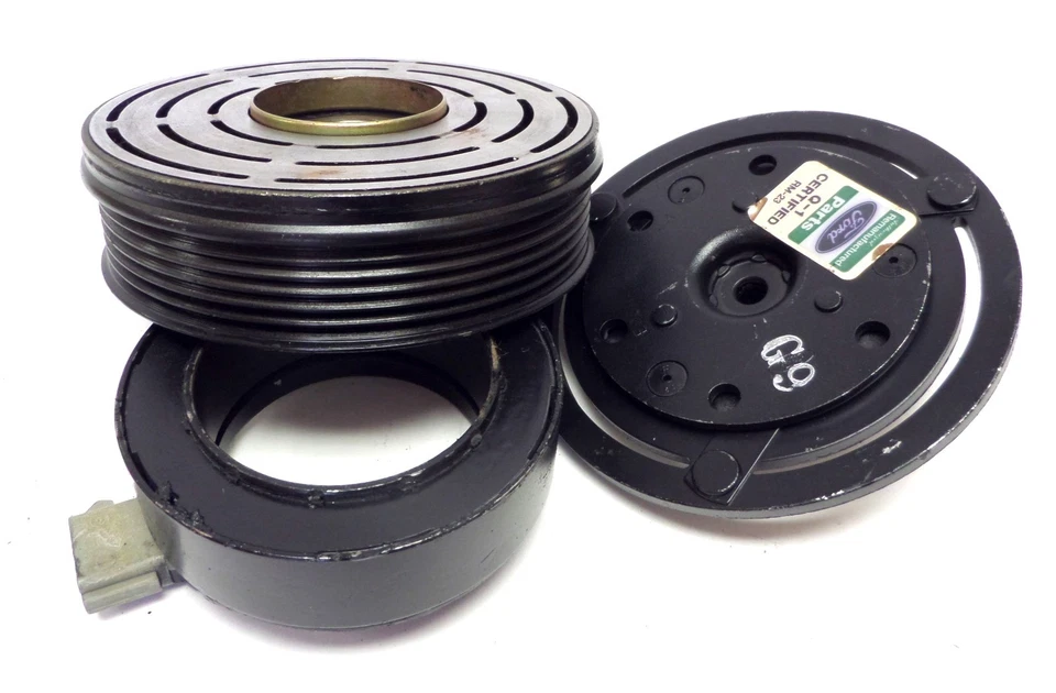 AC Clutch and Coil Compressor Assy Ford Bronco F150 F250 F350 4.9L 5.0L 5.8L - Image 3 of 4