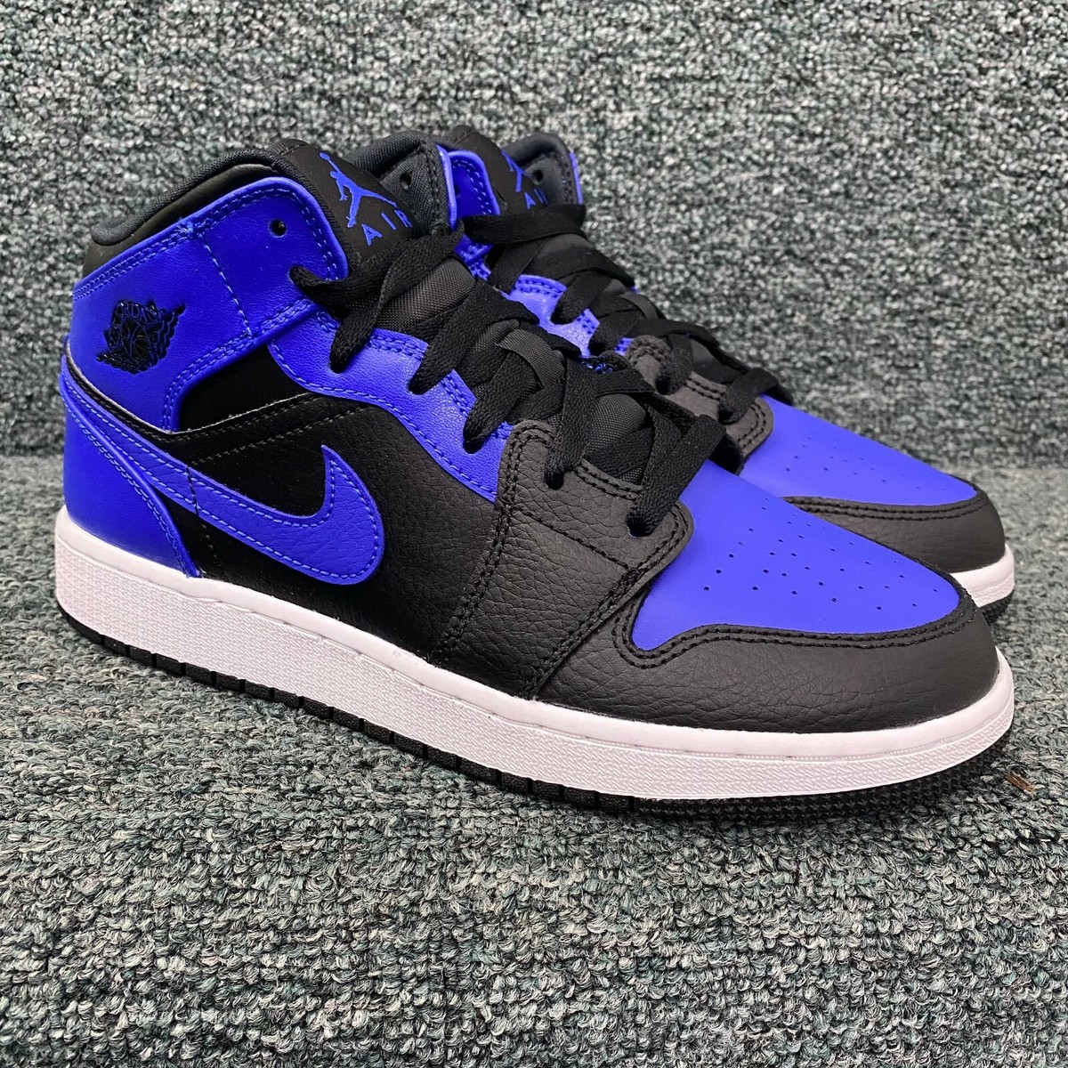 Nike Air Jordan 1 One Mid Hyper Royal Size 5.5Y GS 554725077