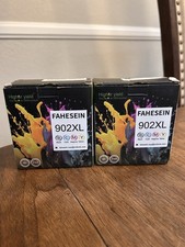 902XL 4-Pack Ink Cartridges Black Cyan Yellow Magenta Lot of 2 New Sealed