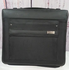 Franklin Covey Classic Black Nylon Ziparound Planner Organizer Handle 