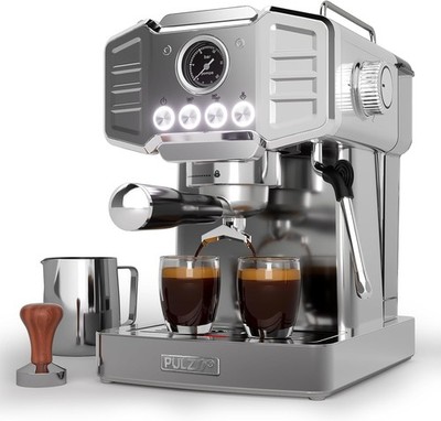 20 Bar Espresso Machine for Home Barista with Steam Wand