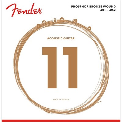 Fender A-Git. Saiten 60CL 11-52 Phosphor Bronze - Westerngitarrensaiten