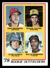 1978 Topps Baseball Card #705 Rookie Outfielders Clint Hurdle