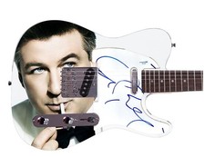 Alec Baldwin Autographed "Hollywood Bygone Days" Custom Graphics Guitar