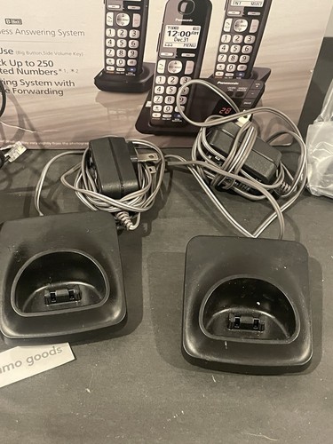 Panasonic Digital Cordless Answering System KX-TGE233 Black Easy To Use - Zdjęcie 7 z 17