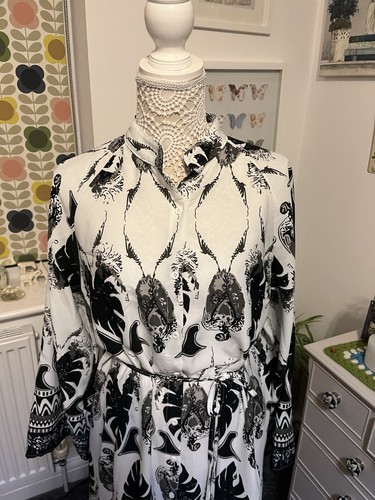 Ladies Black Mix Maxi Cover Up Size Large Brand New - Bild 3 von 10