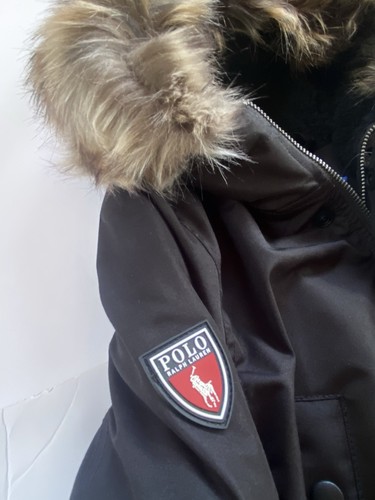 NWT Polo Ralph Lauren Big Boy’s S (8) Water Resistant Down Parka Coat Black - Picture 4 of 9