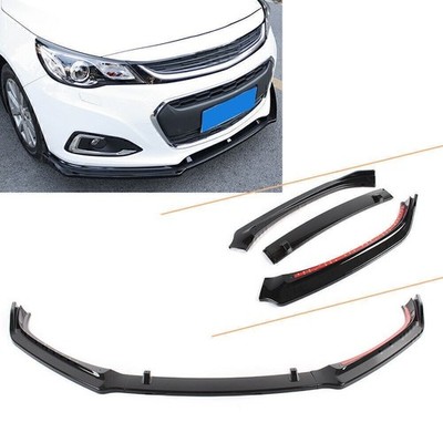 3 stücke Frontschürze Lippen Spoiler Schwarz für Chevrolet Malibu 2012-2018 ABS