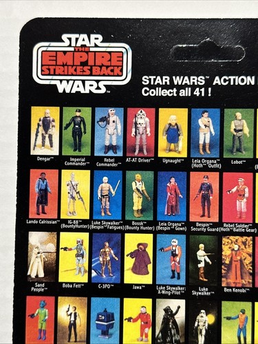 Vintage Star Wars Leia Organa Bespin Actionfigur auf Custom ESB 41 BK Karte - Bild 10 von 10