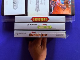 Castlevania 1 2 II Simon's Quest 3 III Dracula's Curse NES Nintendo CIB TRILOGY