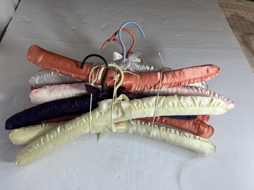 set lingerie raso appendiabiti vintage lotto di 12 - Foto 2 di 2
