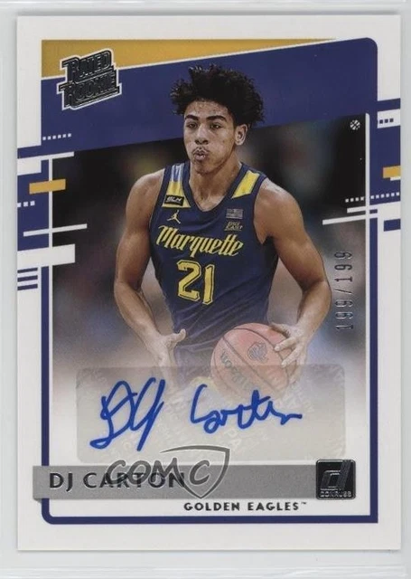 2021 Panini Chronicles Draft Picks Donruss Rated Rookie /199 DJ Carton Auto 1b9b