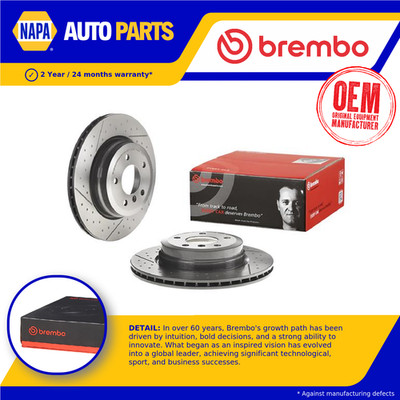 2x Brake Discs Pair Vented Rear 324mm 09.C246.11 Brembo Set 34216787931 Quality