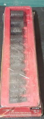 #ad Snap On 311imya 11 Pc sae shallow impact socket set 3 8 1” 1 2” drive sealed $198.00
