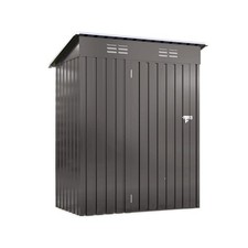 Metal Shed Outdoor Storage with Lockable Door Compact Utility Shed Waterproof