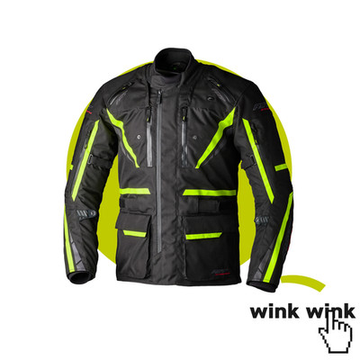 RST Pro Series Paragon 7 Textil Motorradjacke - Schwarz/Flo Gelb