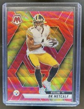 2025 Panini Mosaic DK Metcalf Red Wave Prizm #10/27 Steelers