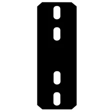 4pcs Flat Mending Plates 10x3in Slotted Repair Brackets for 4x4 Post Beam Frame