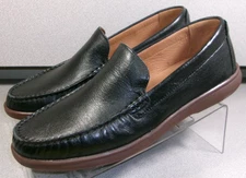 259255 MS50 BRANNON MEN SHOE 8.5 M BLACK LEATHER SLIP-ON BY JOHNSTON & MURPHY