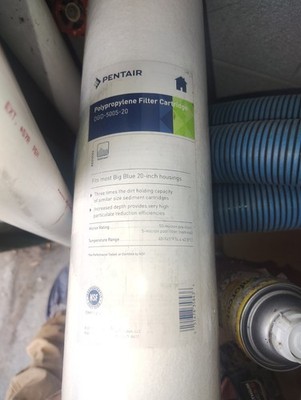 Pentair Polypropylene Big Blue Sediment Filter Cartridge DGD-5005-20- New Sealed