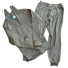 Military Issue 1/4 Zip Thermal Base Layer Set - Size Medium