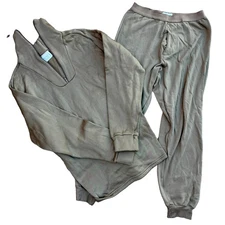 Military Issue 1/4 Zip Thermal Base Layer Set - Size Medium