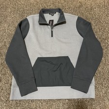 Michael Kors Quarter Zip MK Logo Fleece Sweat...