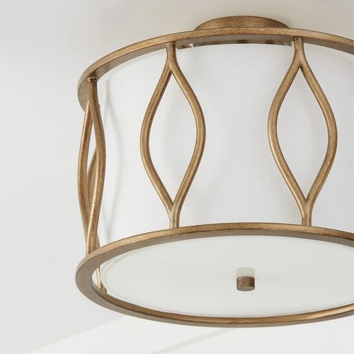 Capital Lighting 252531 Cohen 3 Light 16"W Semi-Flush Drum - Mystic Luster - Picture 3 of 5