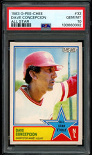 1983 TOPPS O PEE CHEE OPC Baseball #32 Dave Concepcion A S PSA 10 GEM-MINT Reds