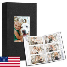 Vienrose Photo Album 4x6 Holds 600 Photos - 2 Pack Linen Cover Baby Wedding