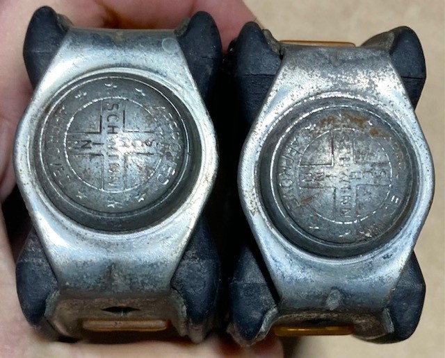 Pédales Vintage Schwinn Block 1/2″ – Noir, Avec Réflecteurs, USA (occasion)