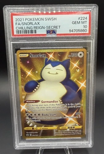 Snorlax (Secret) 224/198 Swsh06: Sword & Shield - Chilling Reign Holo
