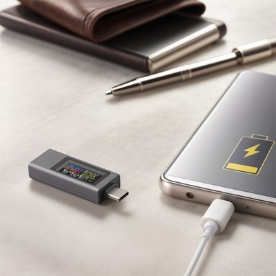 Capacity Record Type-C Voltage Meter 2302C USB Meter Bidirectional Current Test