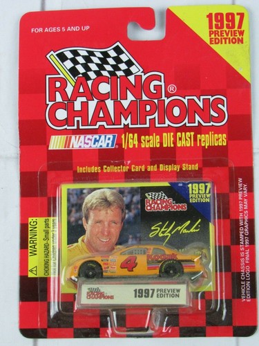 Racing Champions Edizione 1997 #4 Sterling Marlin Kodak Chevy Monte Carlo Giallo - Foto 1 di 4