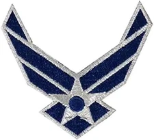 Patch Force AirMan Logo, Iron-On or Sew-On, Heat Sealed Backing  Patch