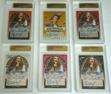 2019 Leaf Pop Vinyl Signs Heartbreakers BELLA THORNE #ed 1/1 SIX Autograph Lot