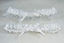 Bridal Garter Lace Set. Available in Many Colors. Pick Your Color  